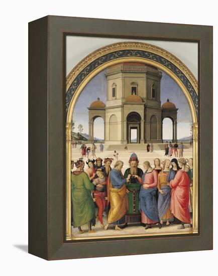 The Marriage of the Virgin, 1500-04-Pietro Perugino-Framed Premier Image Canvas