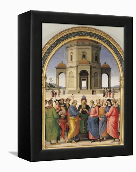 The Marriage of the Virgin, 1500-04-Pietro Perugino-Framed Premier Image Canvas