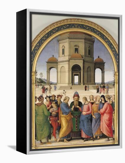 The Marriage of the Virgin, 1500-04-Pietro Perugino-Framed Premier Image Canvas