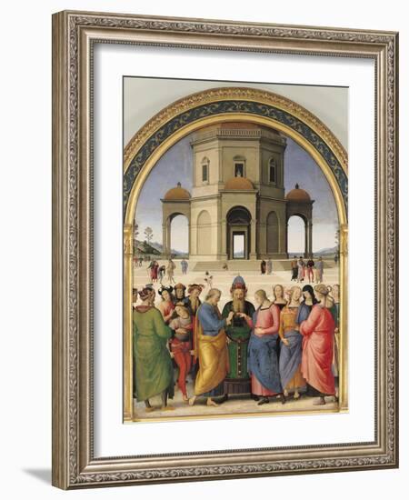 The Marriage of the Virgin, 1500-04-Pietro Perugino-Framed Giclee Print