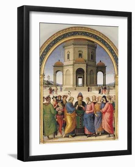 The Marriage of the Virgin, 1500-04-Pietro Perugino-Framed Giclee Print