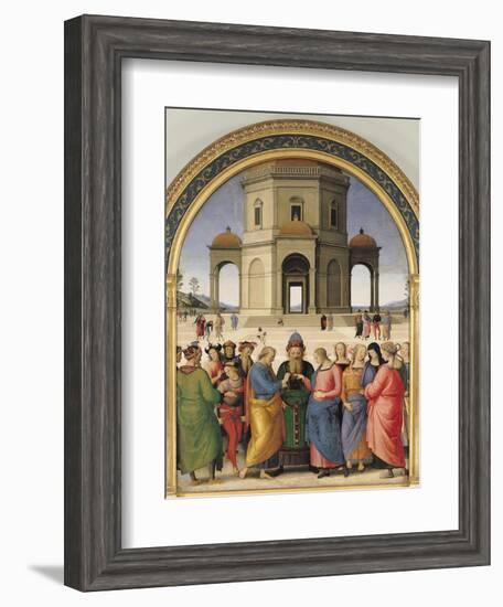 The Marriage of the Virgin, 1500-04-Pietro Perugino-Framed Giclee Print