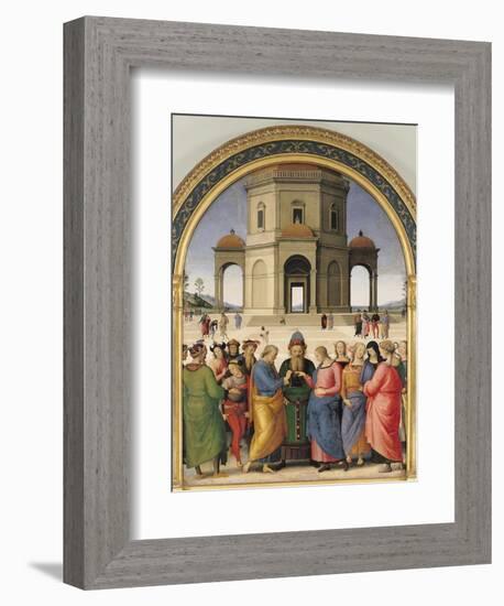 The Marriage of the Virgin, 1500-04-Pietro Perugino-Framed Giclee Print