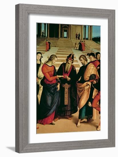 The Marriage of the Virgin, 1504-Raphael-Framed Giclee Print