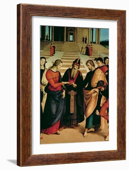 The Marriage of the Virgin, 1504-Raphael-Framed Giclee Print