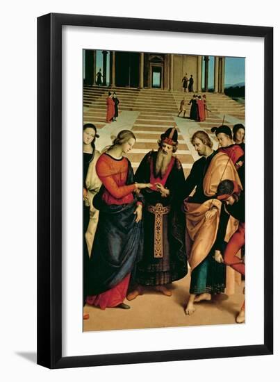 The Marriage of the Virgin, 1504-Raphael-Framed Giclee Print
