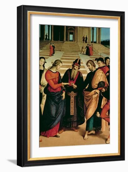 The Marriage of the Virgin, 1504-Raphael-Framed Giclee Print