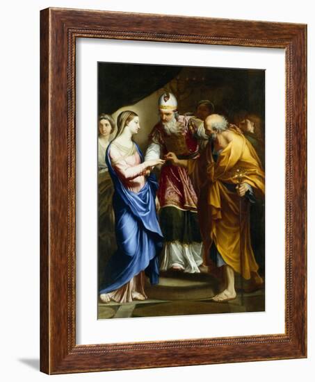 The Marriage of the Virgin by Carlo Maratta-Carlo Maratta or Maratti-Framed Giclee Print