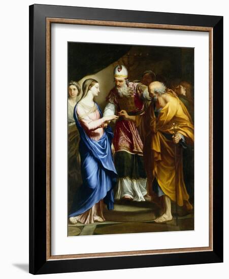 The Marriage of the Virgin by Carlo Maratta-Carlo Maratta or Maratti-Framed Giclee Print