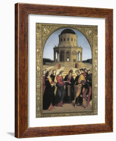 The Marriage of the Virgin-Raphael-Framed Art Print