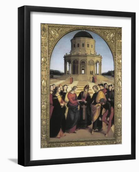 The Marriage of the Virgin-Raphael-Framed Art Print