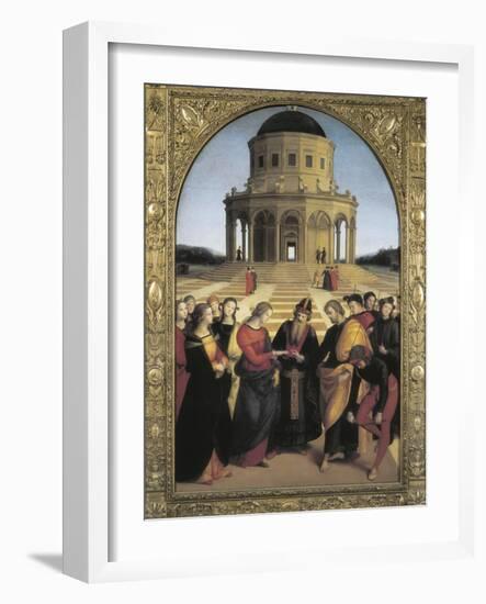 The Marriage of the Virgin-Raphael-Framed Art Print