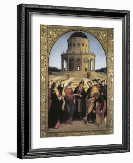 The Marriage of the Virgin-Raphael-Framed Art Print