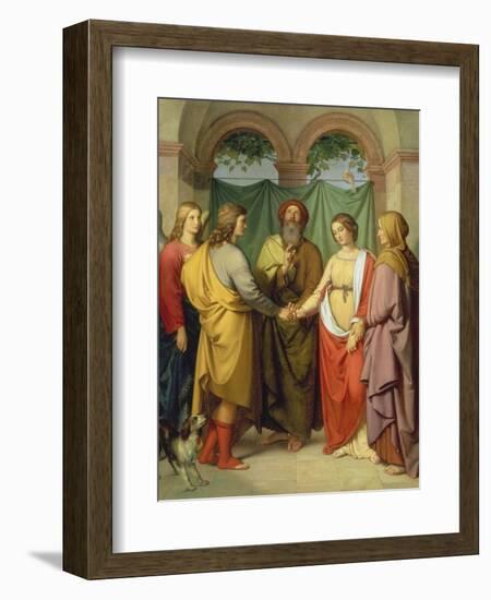 The Marriage of Tobias with Sarah, 1842-Eduard Ihlée-Framed Giclee Print