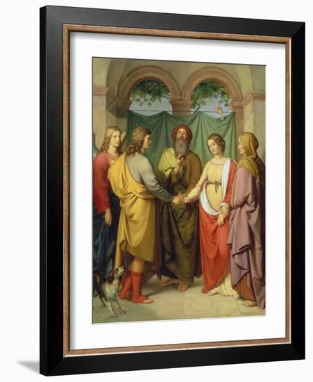 The Marriage of Tobias with Sarah, 1842-Eduard Ihlée-Framed Giclee Print