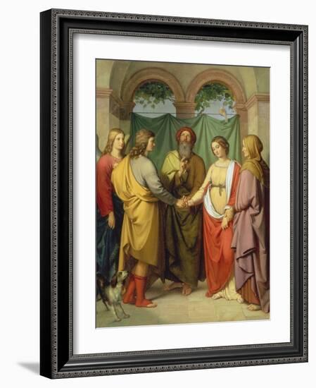 The Marriage of Tobias with Sarah, 1842-Eduard Ihlée-Framed Giclee Print