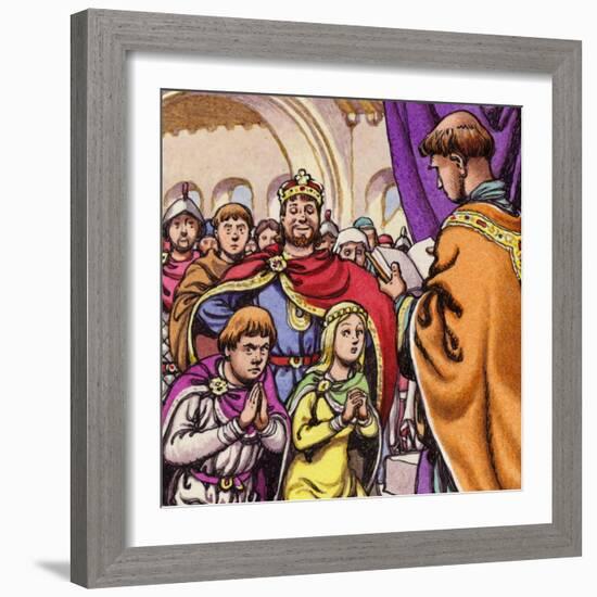 The Marriage of Wandrille, Later Saint Wandrille-Pat Nicolle-Framed Giclee Print