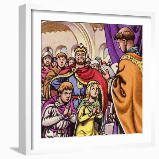 The Marriage of Wandrille, Later Saint Wandrille-Pat Nicolle-Framed Giclee Print