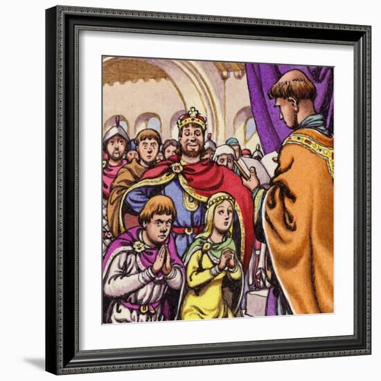 The Marriage of Wandrille, Later Saint Wandrille-Pat Nicolle-Framed Giclee Print