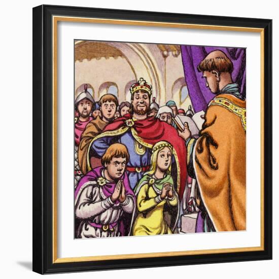 The Marriage of Wandrille, Later Saint Wandrille-Pat Nicolle-Framed Giclee Print