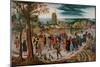 The Marriage Procession (Oil on Panel)-Pieter the Younger Brueghel-Mounted Giclee Print