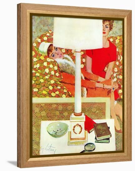 The Marriage Wrecker - Saturday Evening Post "Leading Ladies", March 1, 1958 pg.22-Coby Whitmore-Framed Premier Image Canvas