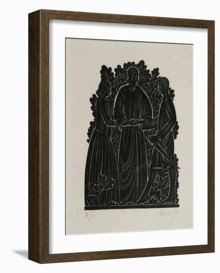 The Marriage-Eric Gill-Framed Giclee Print