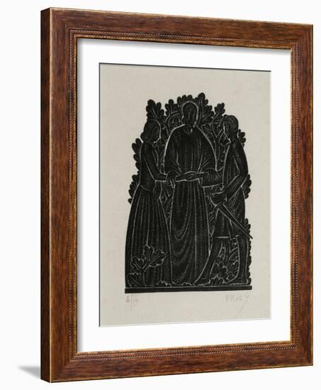 The Marriage-Eric Gill-Framed Giclee Print