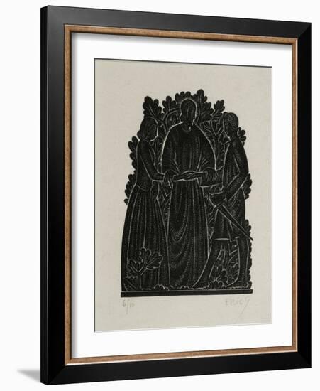 The Marriage-Eric Gill-Framed Giclee Print