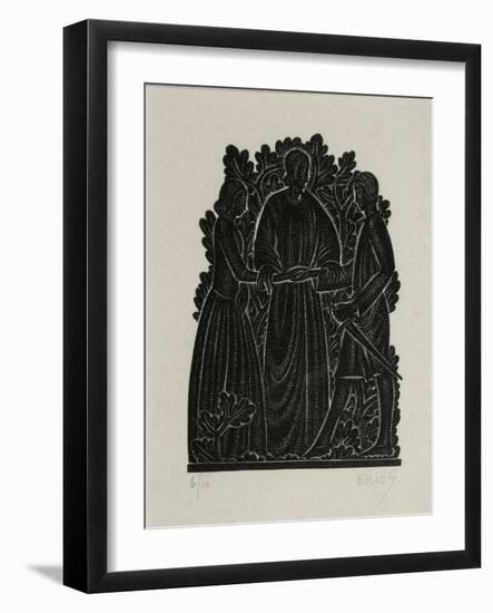 The Marriage-Eric Gill-Framed Giclee Print