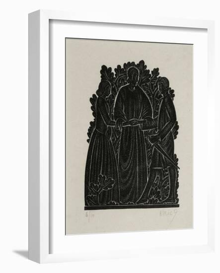 The Marriage-Eric Gill-Framed Giclee Print