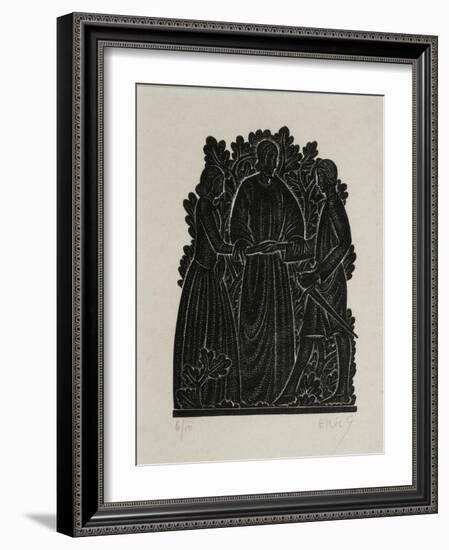 The Marriage-Eric Gill-Framed Giclee Print