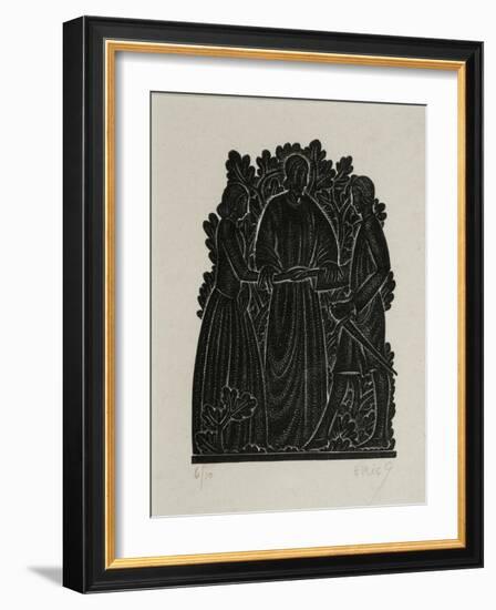 The Marriage-Eric Gill-Framed Giclee Print