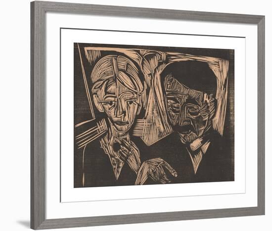 The Married Couple Müller-Ernst Ludwig Kirchner-Framed Premium Giclee Print