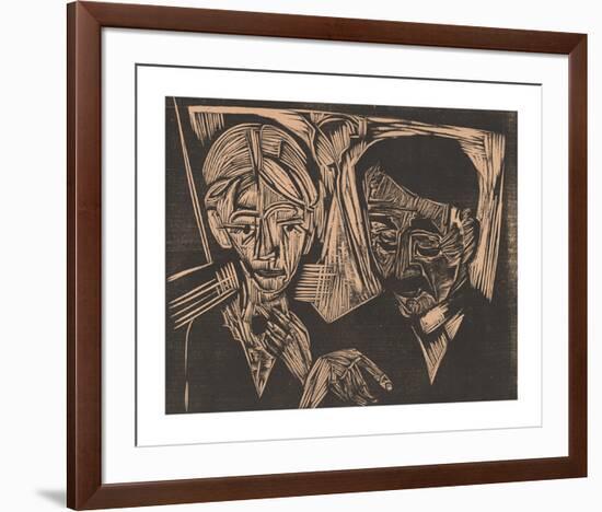 The Married Couple Müller-Ernst Ludwig Kirchner-Framed Premium Giclee Print