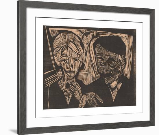 The Married Couple Müller-Ernst Ludwig Kirchner-Framed Premium Giclee Print