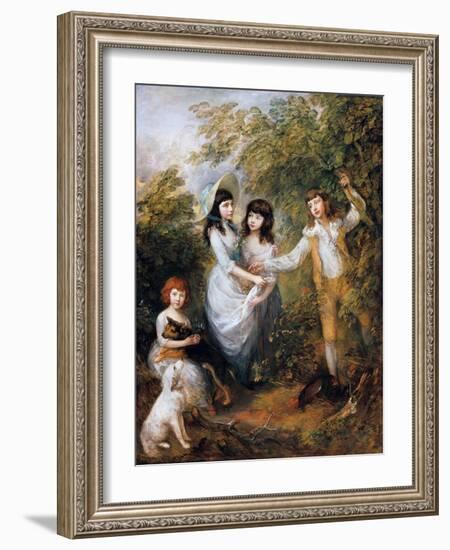 The Marsham Children, 1787-Thomas Gainsborough-Framed Giclee Print