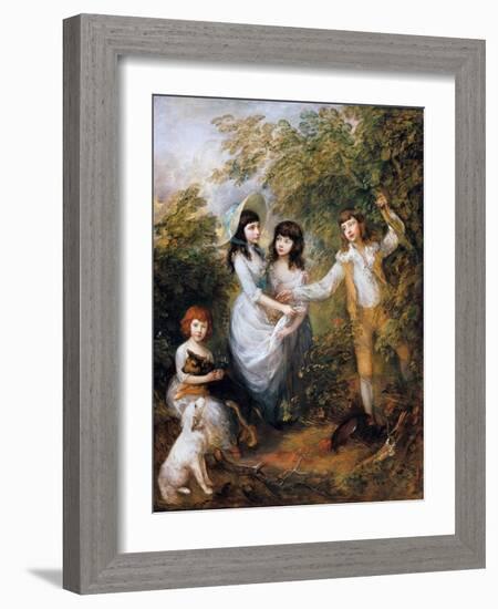 The Marsham Children, 1787-Thomas Gainsborough-Framed Giclee Print