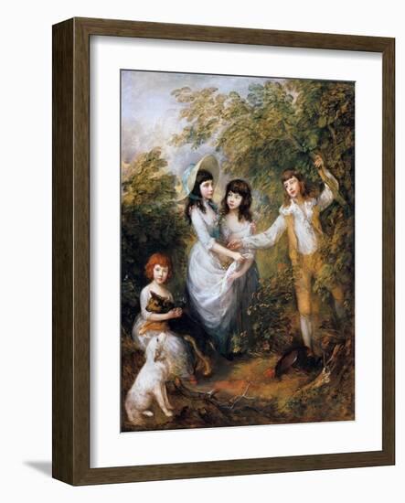 The Marsham Children, 1787-Thomas Gainsborough-Framed Giclee Print