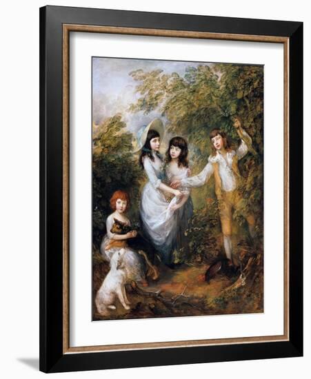 The Marsham Children, 1787-Thomas Gainsborough-Framed Giclee Print