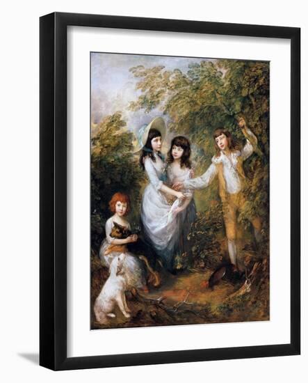 The Marsham Children, 1787-Thomas Gainsborough-Framed Giclee Print