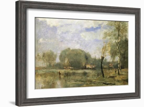 The Marshes of Arleux-Jean-Baptiste-Camille Corot-Framed Giclee Print