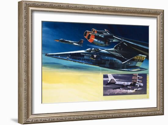 The Martin Marietta X-24B Shuttle-Wilf Hardy-Framed Giclee Print