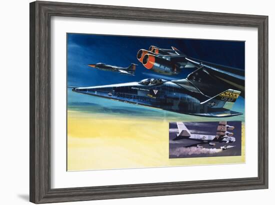 The Martin Marietta X-24B Shuttle-Wilf Hardy-Framed Giclee Print