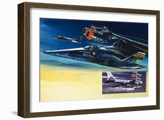 The Martin Marietta X-24B Shuttle-Wilf Hardy-Framed Giclee Print