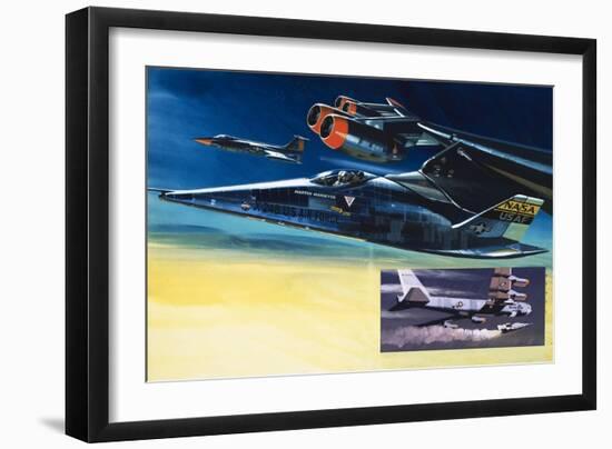 The Martin Marietta X-24B Shuttle-Wilf Hardy-Framed Giclee Print