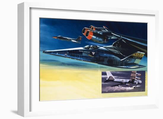 The Martin Marietta X-24B Shuttle-Wilf Hardy-Framed Giclee Print