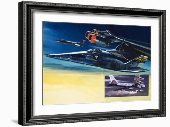 The Martin Marietta X-24B Shuttle-Wilf Hardy-Framed Giclee Print