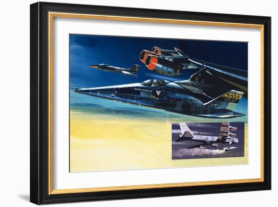 The Martin Marietta X-24B Shuttle-Wilf Hardy-Framed Giclee Print