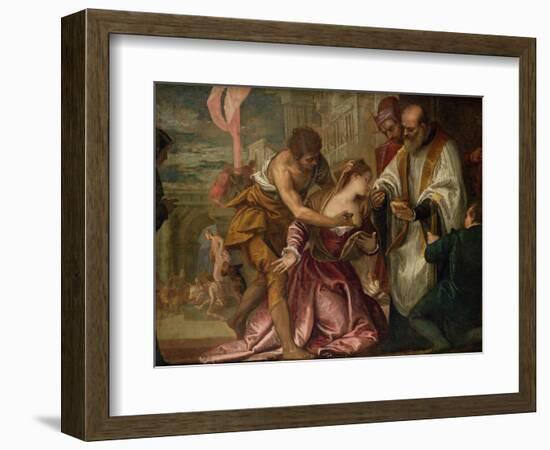 The Martyrdom and Last Communion of St. Lucy-Paolo Veronese-Framed Giclee Print